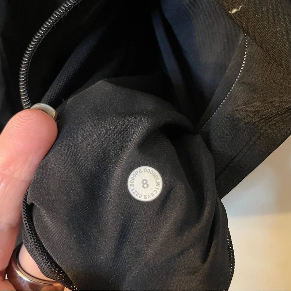 Lululemon Stretch Rib Pocketed Romper Black size 8 - Picture 6 of 8